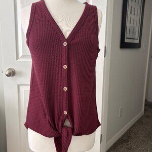 Sleeveless Knit Top Size M Iwollence